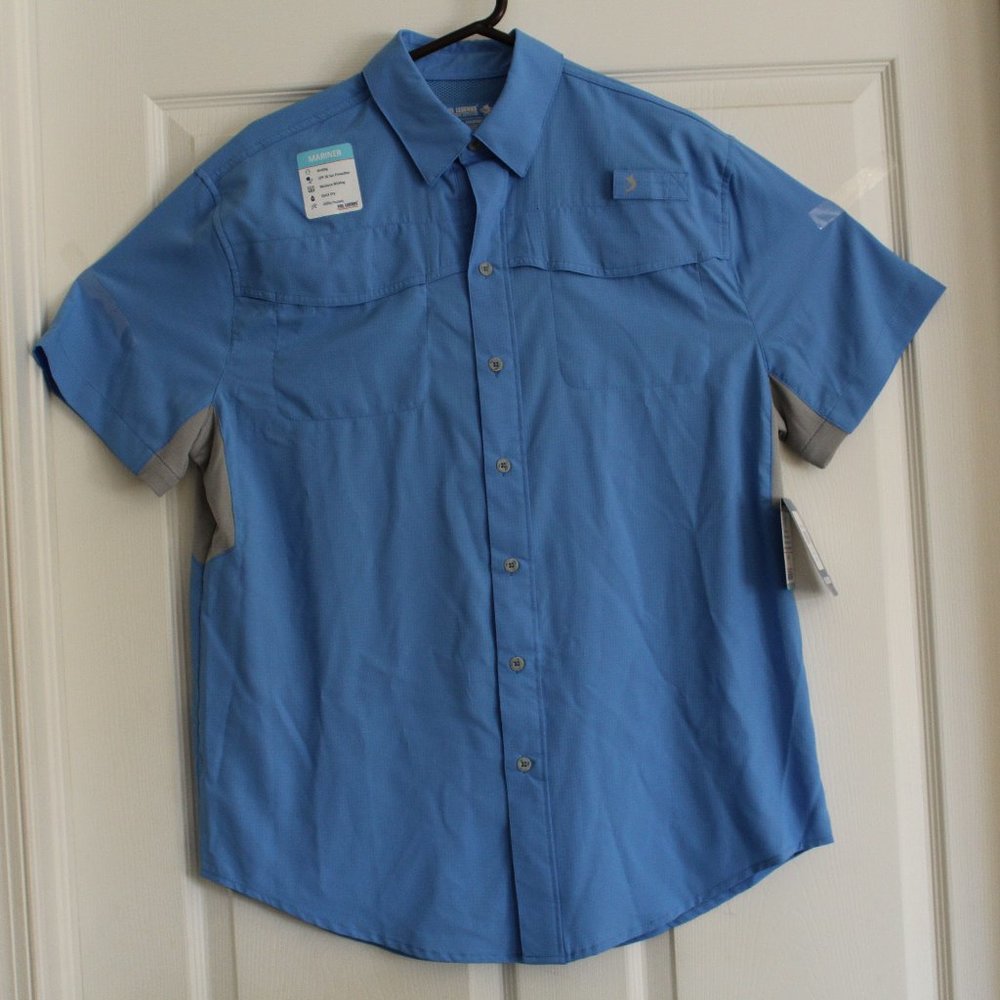 Reel Legends - Blue Men's fishing shirt